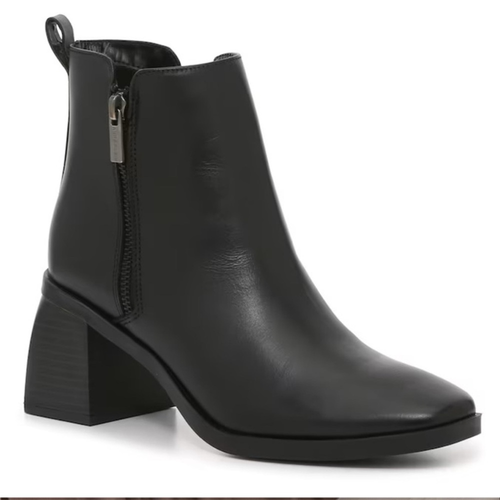 Black Leather Ankle Boots